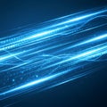 High-Speed Abstract Blue Light Streaks Background Royalty Free Stock Photo