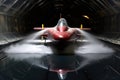 high-speed aerospace vehicle in wind tunnel test