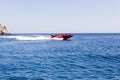 High-speed boat ride