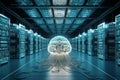 High-speed Brain data center. Generate Ai