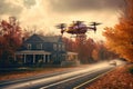 high-speed delivery drones racing against time