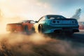 Drifting Cars in High speed Royalty Free Stock Photo
