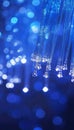 High-Speed Fiber Optics Networks with Data Cables Illuminating Modern Digital Connectivity Solutions Royalty Free Stock Photo