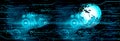 High speed. Hi-tech. Abstract technology background concept.Speed movement pattern and motion blur over dark background.