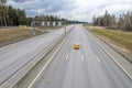 High-speed highway Moscow St. Petersburg