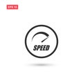 High speed icon vector design isolated 7