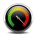 High speed metering vector icon Royalty Free Stock Photo