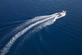 High speed motorboat on the Red Sea Royalty Free Stock Photo