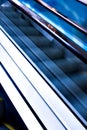 High-speed moving escalator Royalty Free Stock Photo