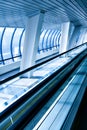 High-speed moving escalator Royalty Free Stock Photo