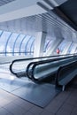 High-speed moving escalator Royalty Free Stock Photo