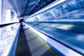 High-speed moving escalator Royalty Free Stock Photo