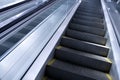 High-speed moving escalator Royalty Free Stock Photo