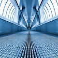 High-speed moving escalator Royalty Free Stock Photo