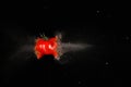 high speed photography tomato shot