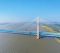 High speed railway bridge close-up Royalty Free Stock Photo