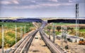 High-speed railway LGV Est phase II under construction near Save Royalty Free Stock Photo