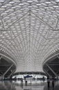 High speed railway train station roof in China Royalty Free Stock Photo