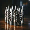 High-speed step drill bits for multiple size holes Royalty Free Stock Photo