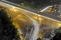 High speed traffic and blurred light trails