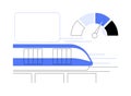 High speed train abstract concept vector illustration. Royalty Free Stock Photo