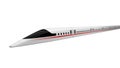 High speed train. concept design for magnetic levitation and vacuum tunnel technology. 3d illustration Royalty Free Stock Photo