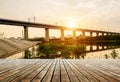 High - speed train dedicated viaduct Royalty Free Stock Photo