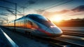 High speed train, fast transportation, rail, link