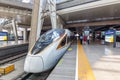 High speed train Fuxing high-speed Beijing South railway Station in China Royalty Free Stock Photo