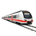 High speed train isolated on transparent background Royalty Free Stock Photo