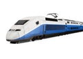 High Speed Train Isolated Royalty Free Stock Photo