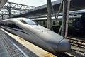 High Speed Train at Kunming Railway Station, Province Yunnan, South-West China Royalty Free Stock Photo