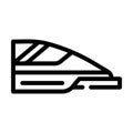 high speed train line icon vector illustration Royalty Free Stock Photo