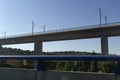 High speed train line in Spain. Roads of Europe. Royalty Free Stock Photo