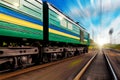 High speed train with motion blur effect Royalty Free Stock Photo