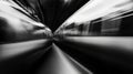 A high-speed train in motion, captured with a dynamic blur effect Royalty Free Stock Photo