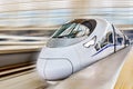 High speed train at the railways station. Royalty Free Stock Photo