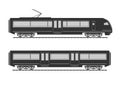 High speed train silhouette