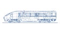 High-Speed Train Silhouette Vector Graphic, vector design Generative AI Royalty Free Stock Photo