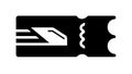 High-Speed Train Ticket Vector Icon for Fast Transit, vector design Generative AI Royalty Free Stock Photo