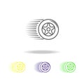 high-speed wheel colored icon. Can be used for web, logo, mobile app, UI, UX