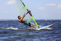 High Speed Windsurfer Royalty Free Stock Photo