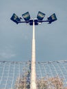 High sport stadium LED light or lamp post Royalty Free Stock Photo