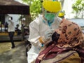 With the high spread of the corona virus, the South Kalimantan government has held a swab test for all employees