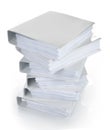 High stack of binder