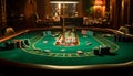 High stakes gambling at luxurious casino club generated by AI