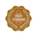 High standard stamp illustration