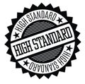 High standard stamp on white