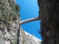 Bridge between city walls. Dubrovnik, Croatia Royalty Free Stock Photo