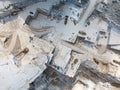 High stone mountain and marble quarries in the Apennines in Tuscany